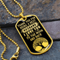 Gift for Husband - Love You to the Moon - Dog Tag Pendant Necklace - Mallard Moon Gift Shop