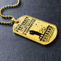 Gift for Husband - Dog Tag Pendant Necklace - Precious Gift - Mallard Moon Gift Shop