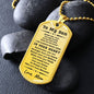 To My Son, Always in Your Heart, Love Mom Necklace - Mallard Moon Gift Shop