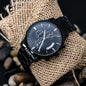 Custom Engrave Black Wrist Watch - Mallard Moon Gift Shop