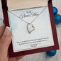 To Bonus Mom - More than a Parent Forever Love Heart Pendant Necklace - Mallard Moon Gift Shop