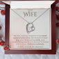 To My Wife - I Love You Endlessly - Forever Love Heart Pendant Necklace - Mallard Moon Gift Shop