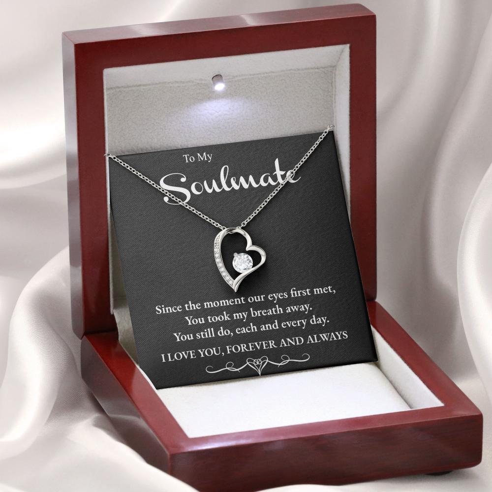 Soulmate Forever Love Heart Necklace - Mallard Moon Gift Shop