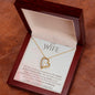 To My Wife - I Love You Endlessly - Forever Love Heart Pendant Necklace - Mallard Moon Gift Shop