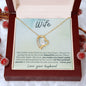 To My Wife - Make My Heart Smile - Forever Love Heart Pendant Necklace - Mallard Moon Gift Shop