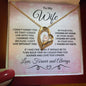 To My Wife - I Found My Love - Heart Pendant Necklace with Message Card and Gift Box - Mallard Moon Gift Shop
