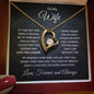 To My Wife My Dreams Came True Heart Pendant Necklace with Message Card and Gift Box - Mallard Moon Gift Shop