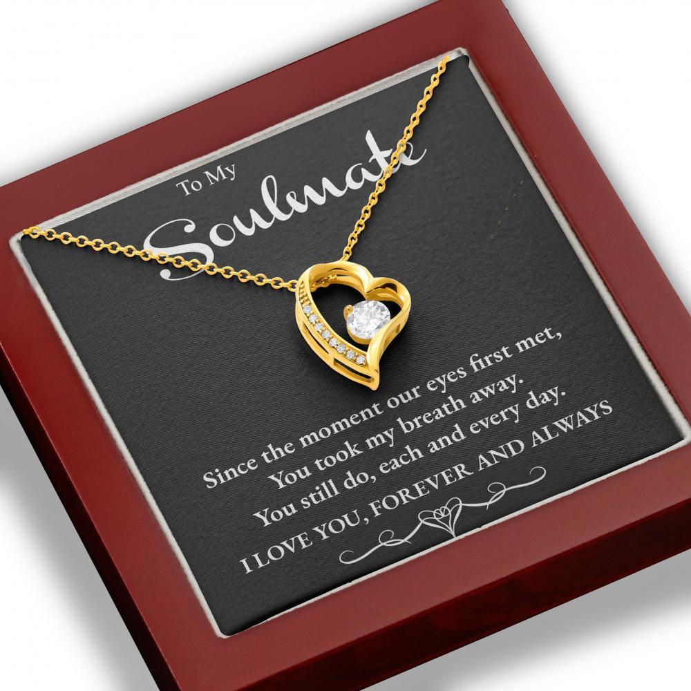 Soulmate Forever Love Heart Necklace - Mallard Moon Gift Shop
