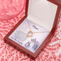 Gift for Mother Forever Love Heart Pendant Necklace From Daughter Unicorn Message Card - Mallard Moon Gift Shop
