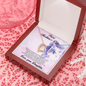 Mother's Day Gift from Daughter Forever Love Heart Pendant Necklace Cat Message Card - Mallard Moon Gift Shop