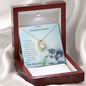 Gift for Mother from Daughter Forever Love Heart Pendant Necklace with Kitten Message Card - Mallard Moon Gift Shop