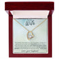 To My Wife - Make My Heart Smile - Forever Love Heart Pendant Necklace - Mallard Moon Gift Shop