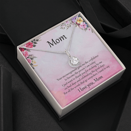 Gift for Mom CZ Pendant Necklace - Mallard Moon Gift Shop