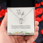 To My Wife Necklace Message Card Gift Box - Mallard Moon Gift Shop