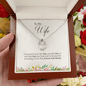 To My Wife Necklace Message Card Gift Box - Mallard Moon Gift Shop