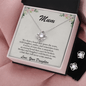 To Mum Love Daughter CZ Pendant Necklace and Earring Set Gift Box - Mallard Moon Gift Shop
