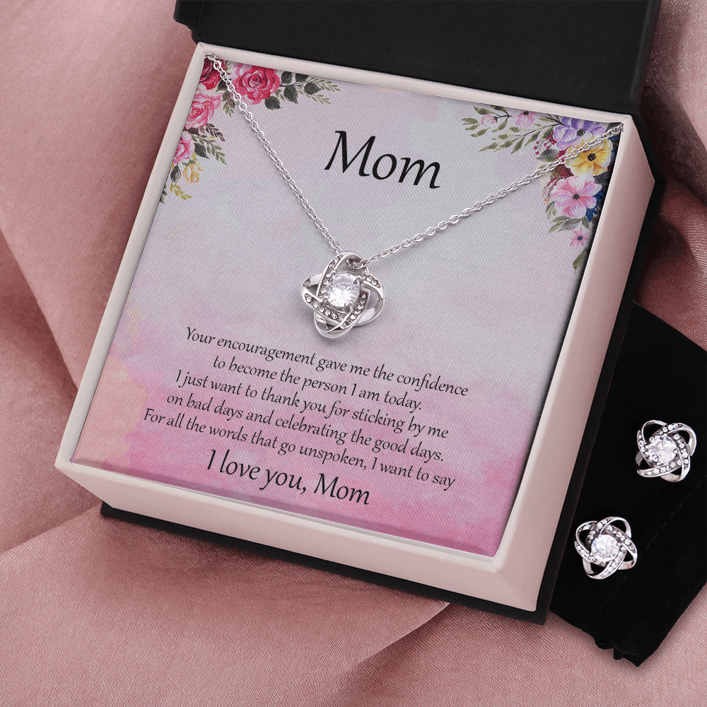 Gift for Mom Necklace Earring Set Birthday Mother's Day Special Occasion - Mallard Moon Gift Shop