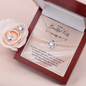 To My Beautiful Wife - My Happily Ever After CZ Necklace and Earring Set - Mallard Moon Gift Shop