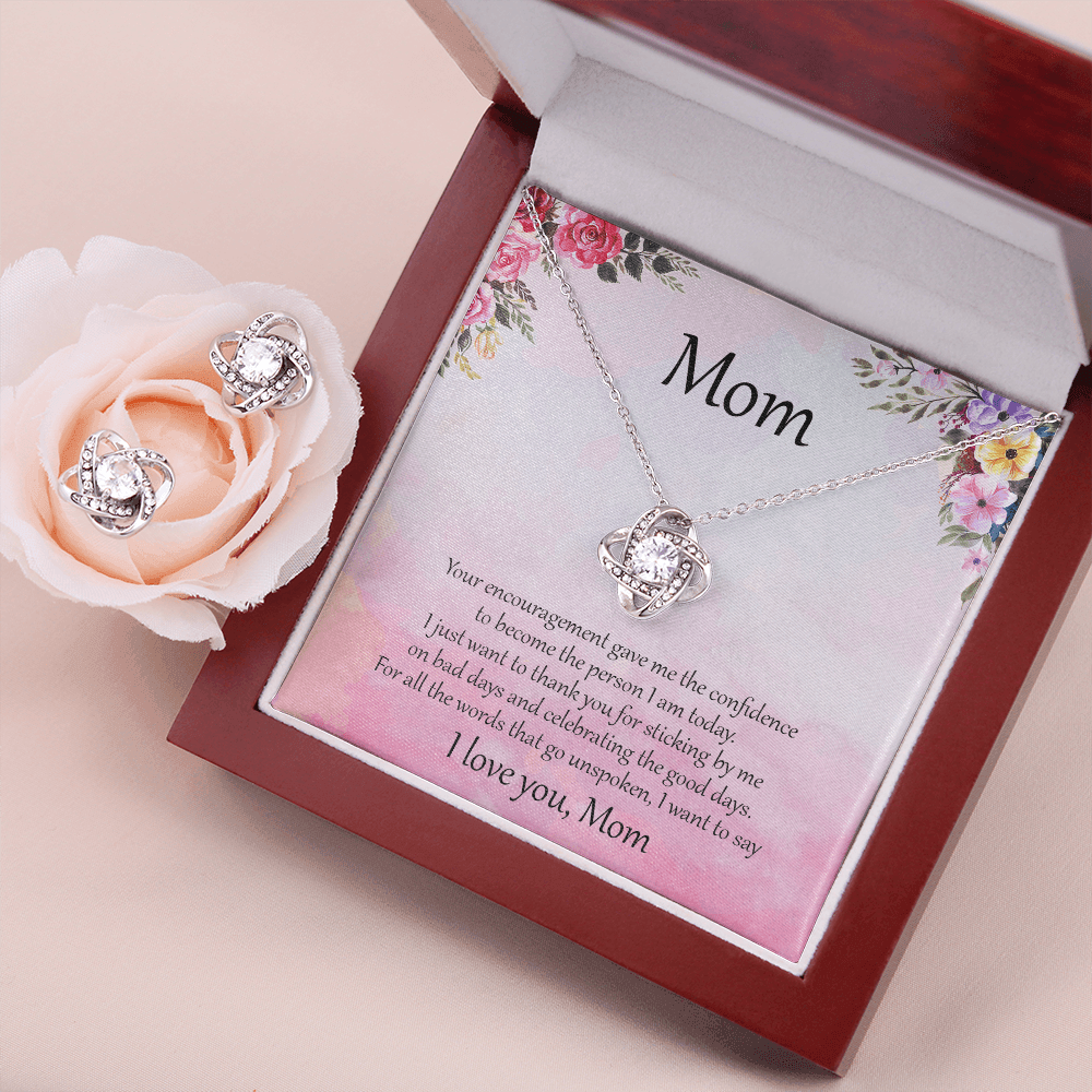 Gift for Mom Necklace Earring Set Birthday Mother's Day Special Occasion - Mallard Moon Gift Shop