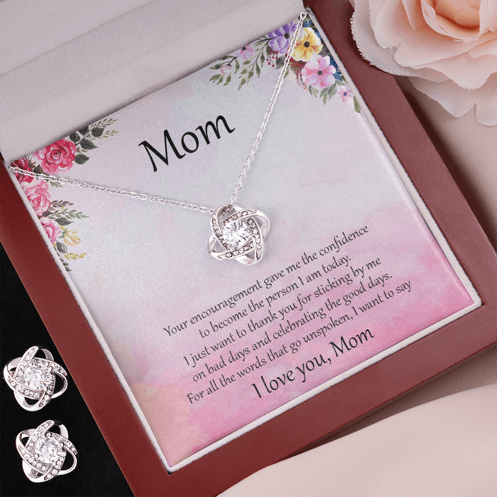 Gift for Mom Necklace Earring Set Birthday Mother's Day Special Occasion - Mallard Moon Gift Shop