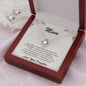 To Mum Love Daughter CZ Pendant Necklace and Earring Set Gift Box - Mallard Moon Gift Shop