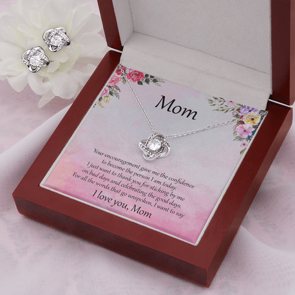Gift for Mom Necklace Earring Set Birthday Mother's Day Special Occasion - Mallard Moon Gift Shop