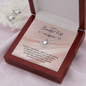 To My Beautiful Wife - My Happily Ever After CZ Necklace and Earring Set - Mallard Moon Gift Shop