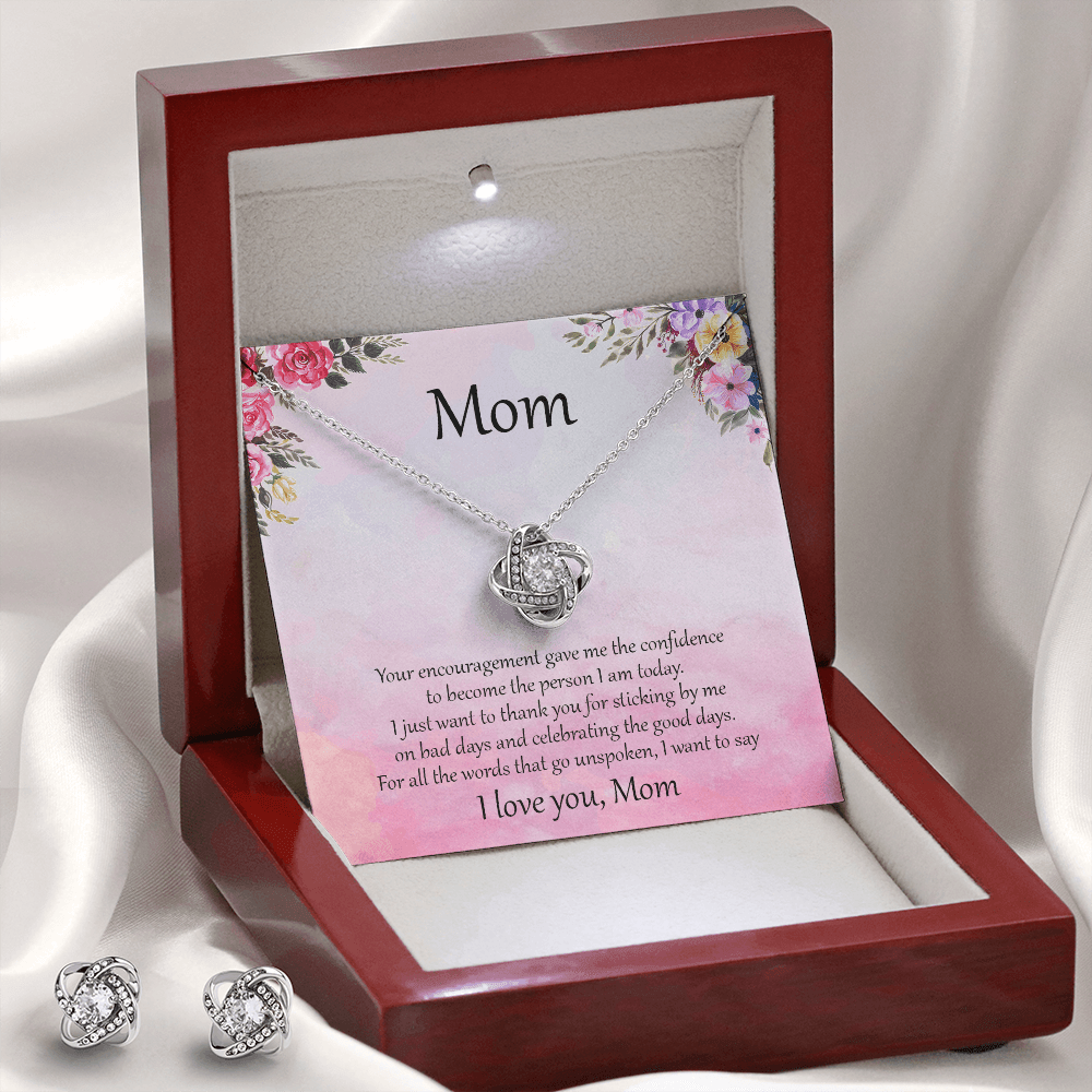 Gift for Mom Necklace Earring Set Birthday Mother's Day Special Occasion - Mallard Moon Gift Shop