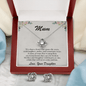 To Mum Love Daughter CZ Pendant Necklace and Earring Set Gift Box - Mallard Moon Gift Shop