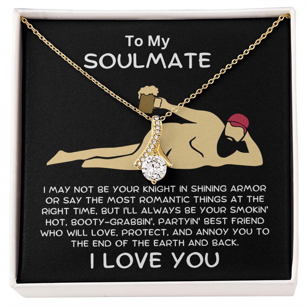 Gift To My Soulmate Smokin' Hot Lover Alluring Beauty Pendant Necklace - Mallard Moon Gift Shop