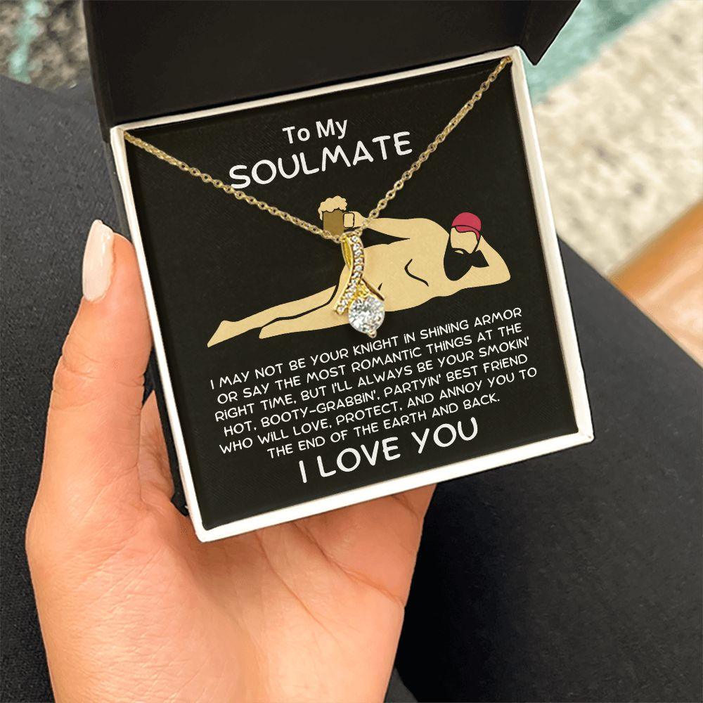 Gift To My Soulmate Smokin' Hot Lover Alluring Beauty Pendant Necklace - Mallard Moon Gift Shop