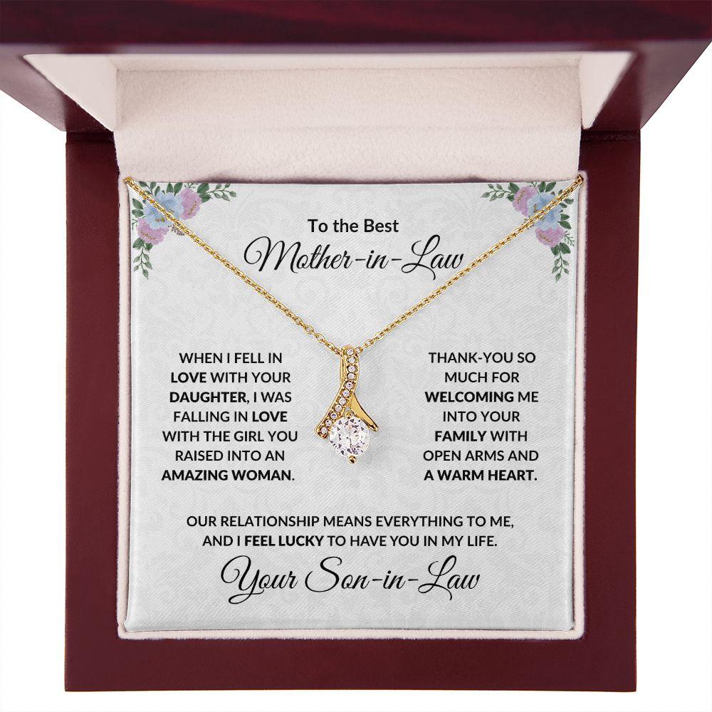 Mother-in-Law Gift from Son-in-Law Necklace - Mallard Moon Gift Shop