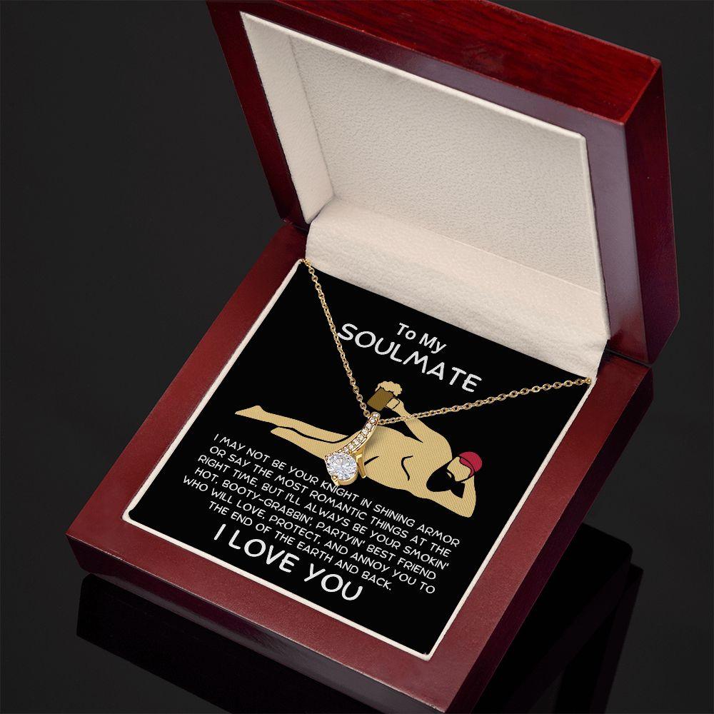 Gift To My Soulmate Smokin' Hot Lover Alluring Beauty Pendant Necklace - Mallard Moon Gift Shop