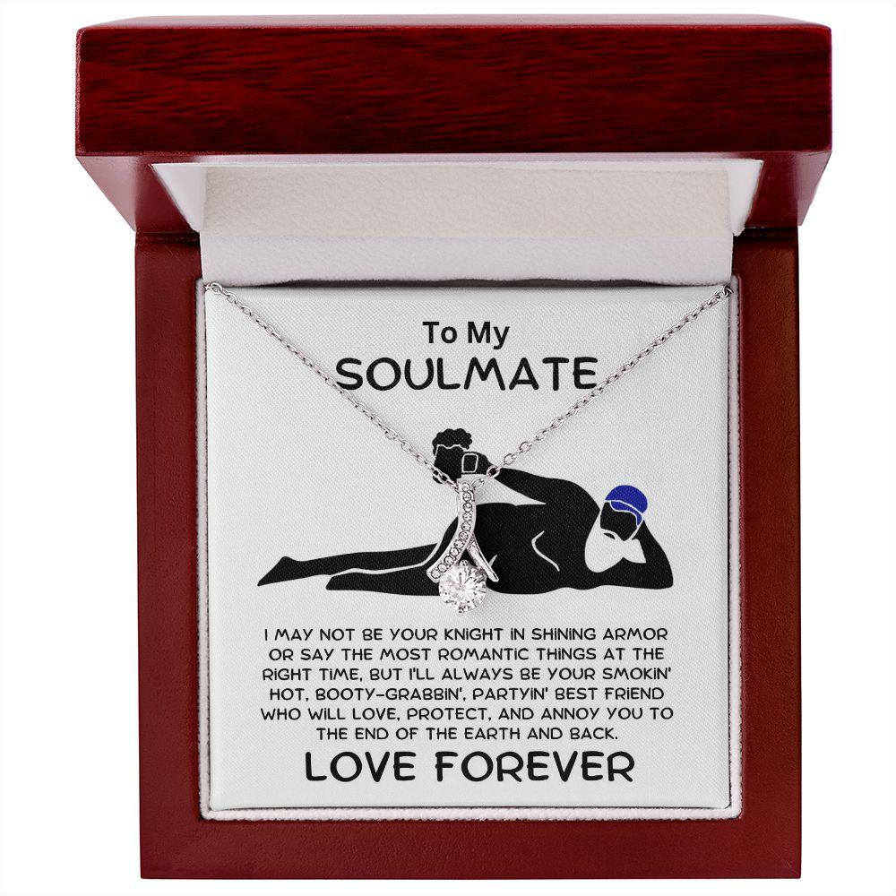 Gift for Soulmate - Not Your Knight in Shining Armor - Pendant Necklace - Mallard Moon Gift Shop