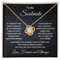 To My Soulmate - One Wish - Love Knot Necklace with Message Card Gift Box - Mallard Moon Gift Shop