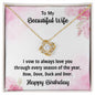 Wife Birthday Gift from Hunter Husband CZ Love Knot Pendant Necklace - Mallard Moon Gift Shop