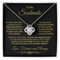 To My Soulmate - I Gave my Heart to You - Love Knot Necklace - Mallard Moon Gift Shop
