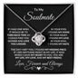 To My Soulmate You Are My Life Love Knot Necklace with Message Card and Gift Box - Mallard Moon Gift Shop