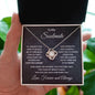 To My Soulmate - One Wish - Love Knot Necklace with Message Card Gift Box - Mallard Moon Gift Shop