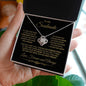 To My Soulmate - I Gave my Heart to You - Love Knot Necklace - Mallard Moon Gift Shop