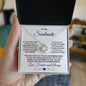 To My Soulmate - One Wish - Love Knot Necklace with Heartfelt Message - Mallard Moon Gift Shop
