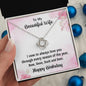 Wife Birthday Gift from Hunter Husband CZ Love Knot Pendant Necklace - Mallard Moon Gift Shop
