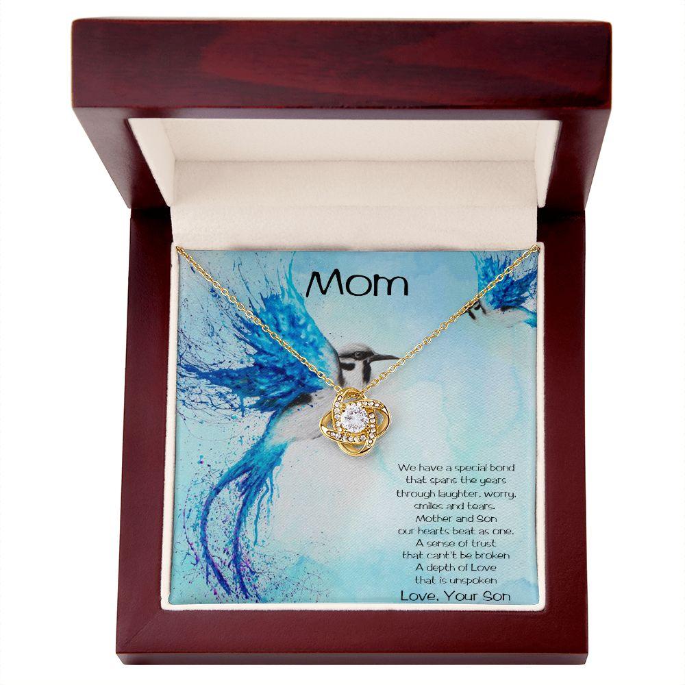 Gift for Mom from Son Love Knot Pendant Necklace - Mallard Moon Gift Shop