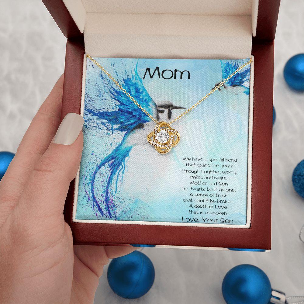 Gift for Mom from Son Love Knot Pendant Necklace - Mallard Moon Gift Shop