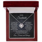 To My Soulmate - One Wish - Love Knot Necklace with Message Card Gift Box - Mallard Moon Gift Shop