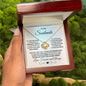 To My Soulmate - One Wish - Love Knot Necklace with Heartfelt Message - Mallard Moon Gift Shop
