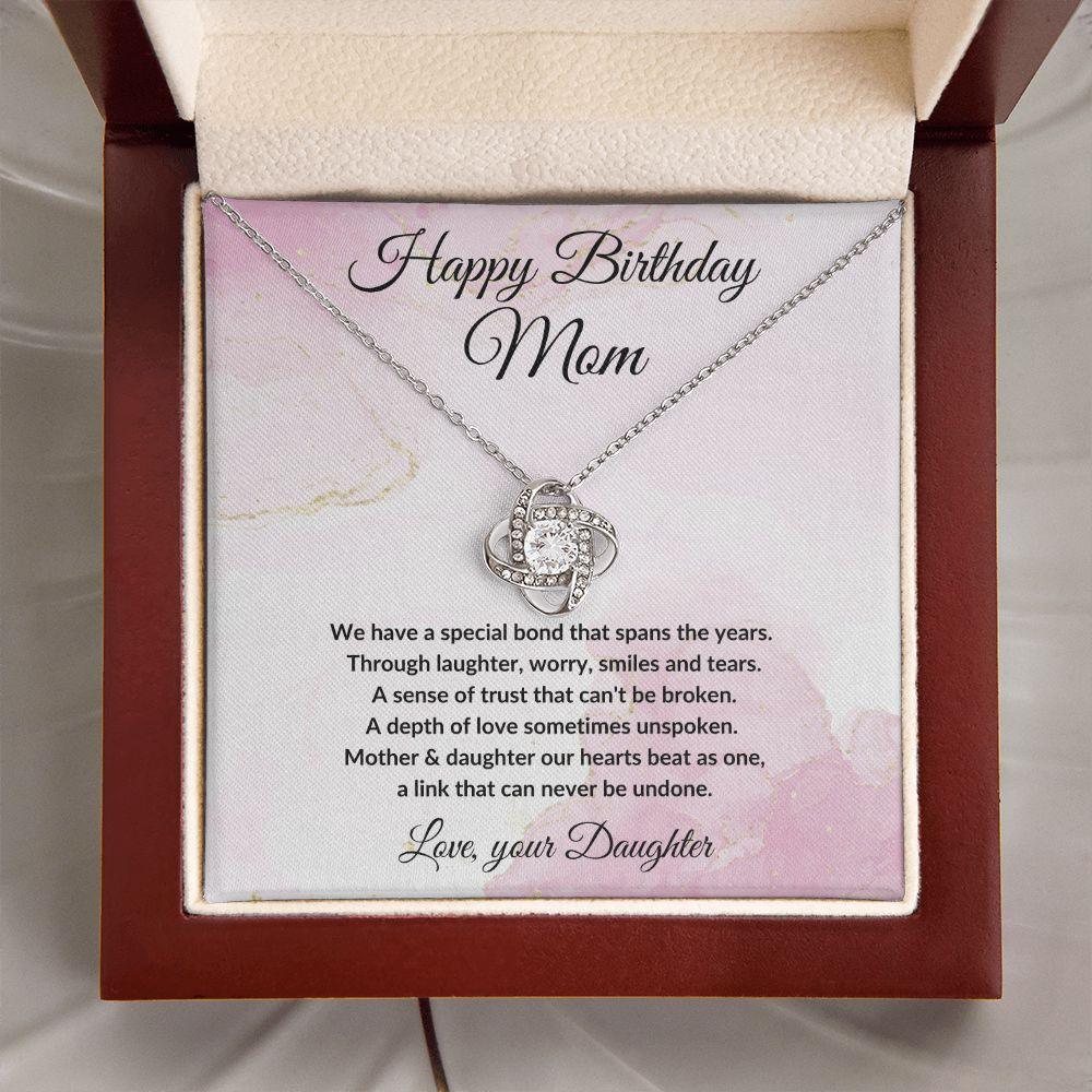 Birthday Gift for Mom - A Special Bond - Love Knot Necklace - Mallard Moon Gift Shop