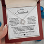 To My Soulmate - One Wish - Love Knot Necklace with Heartfelt Message - Mallard Moon Gift Shop