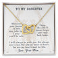 To My Daughter Your Journey in Life Interlocking Hearts Necklace - Mallard Moon Gift Shop