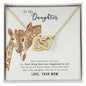 To My Daughter Heart and Soul Interlocking Hearts Necklace - Mallard Moon Gift Shop